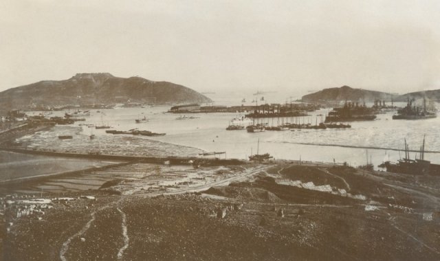 Панорама Порт-Артура. Квантунская область. Российская империя. 1898-1899 годы. история, люди, мир, фото