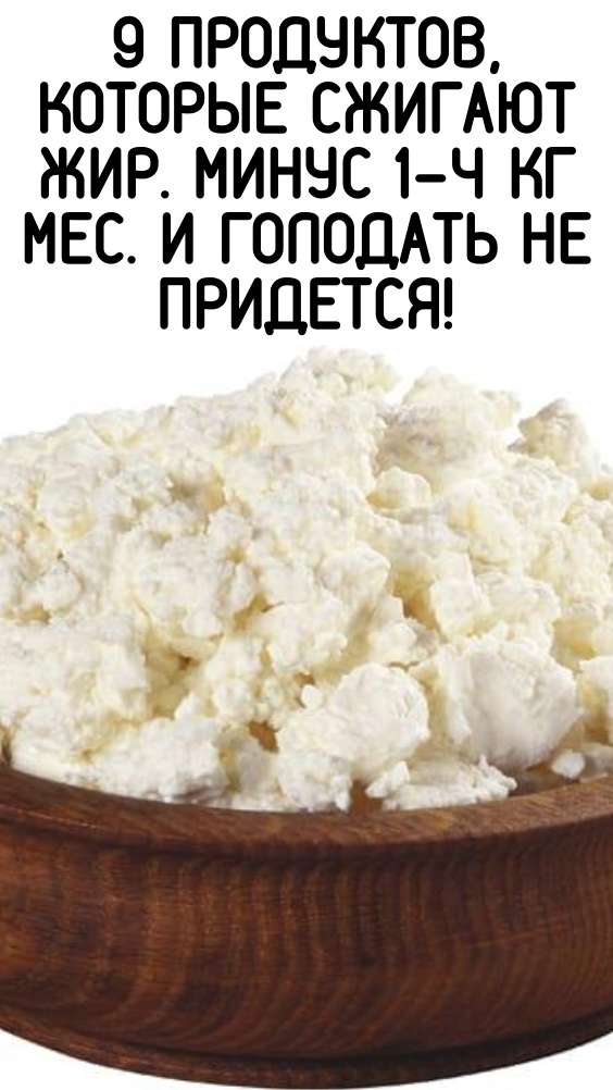 9 продуктов, которые сжигают жир. Минус 1-4 кг мес. и голодать не придется!