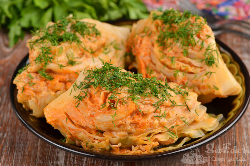 Фаршированная капуста необычным способом! Вкуснее чем голубцы (делюсь рецептом)
