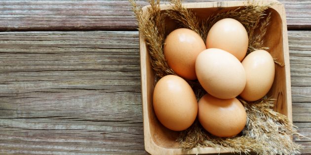 Яйца Продукты, содержащие йод: яйца