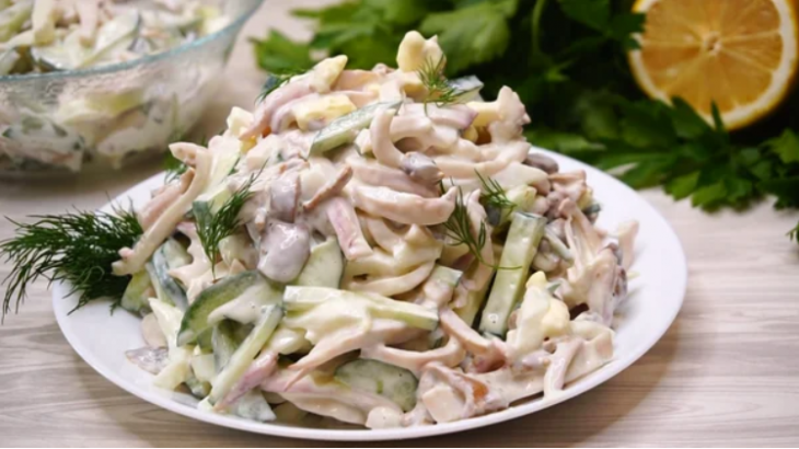 Очень вкусный салат. Рецепт просили все, кто пробовал Очень вкусный салат. Рецепт просили все, кто пробовал