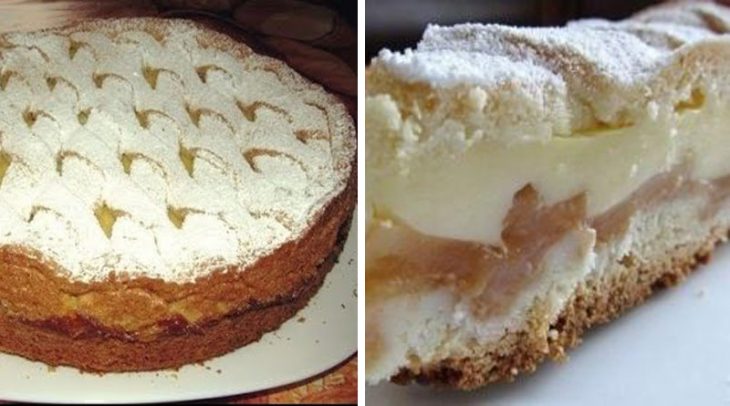 Великолепный яблочный пирог с нежным кремом
