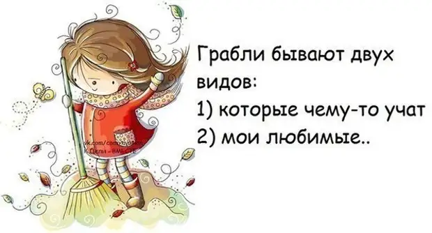 Грабли бывают двух видов... Улыбнемся)))