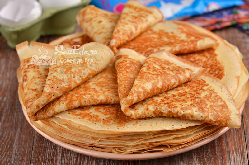 Блины, которые всегда получаются вкусными и с дырочками (2 простых способа)