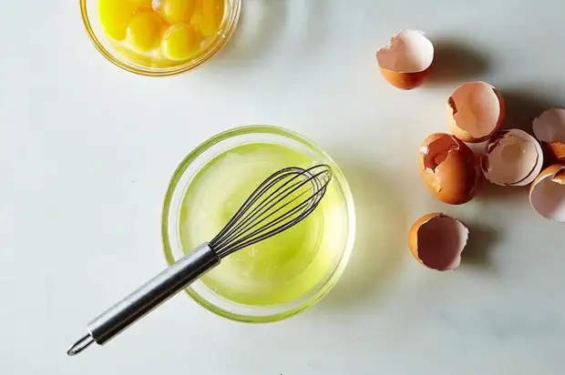 Маски из белка против черных точек 